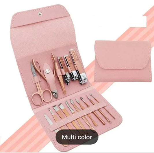 16pcs Manicure Pedicure Grooming Kit