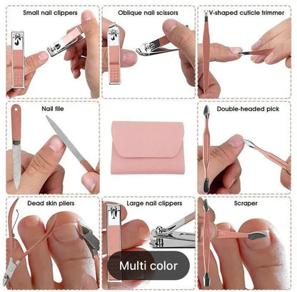16pcs Manicure Pedicure Grooming Kit