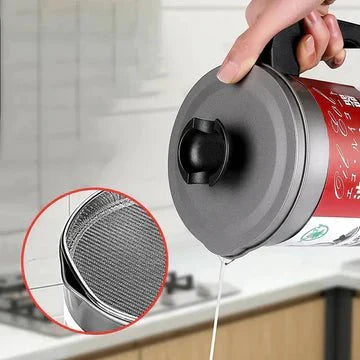 Stainless Steel Oil Stainer Pot